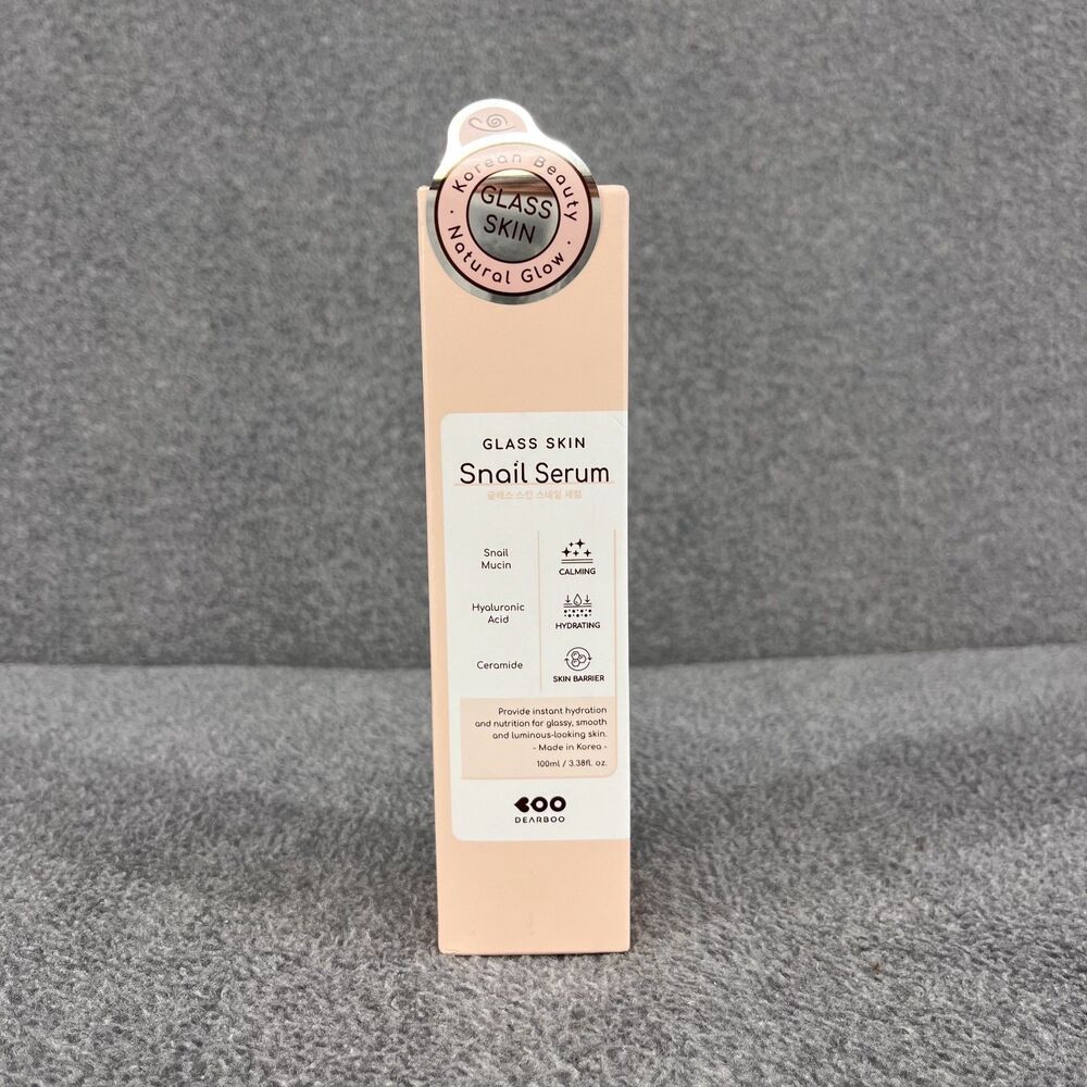 Korean Dearboo Glass Skin Snail Serum K Beauty Hydration Luminous Skin 3.38 oz‎
